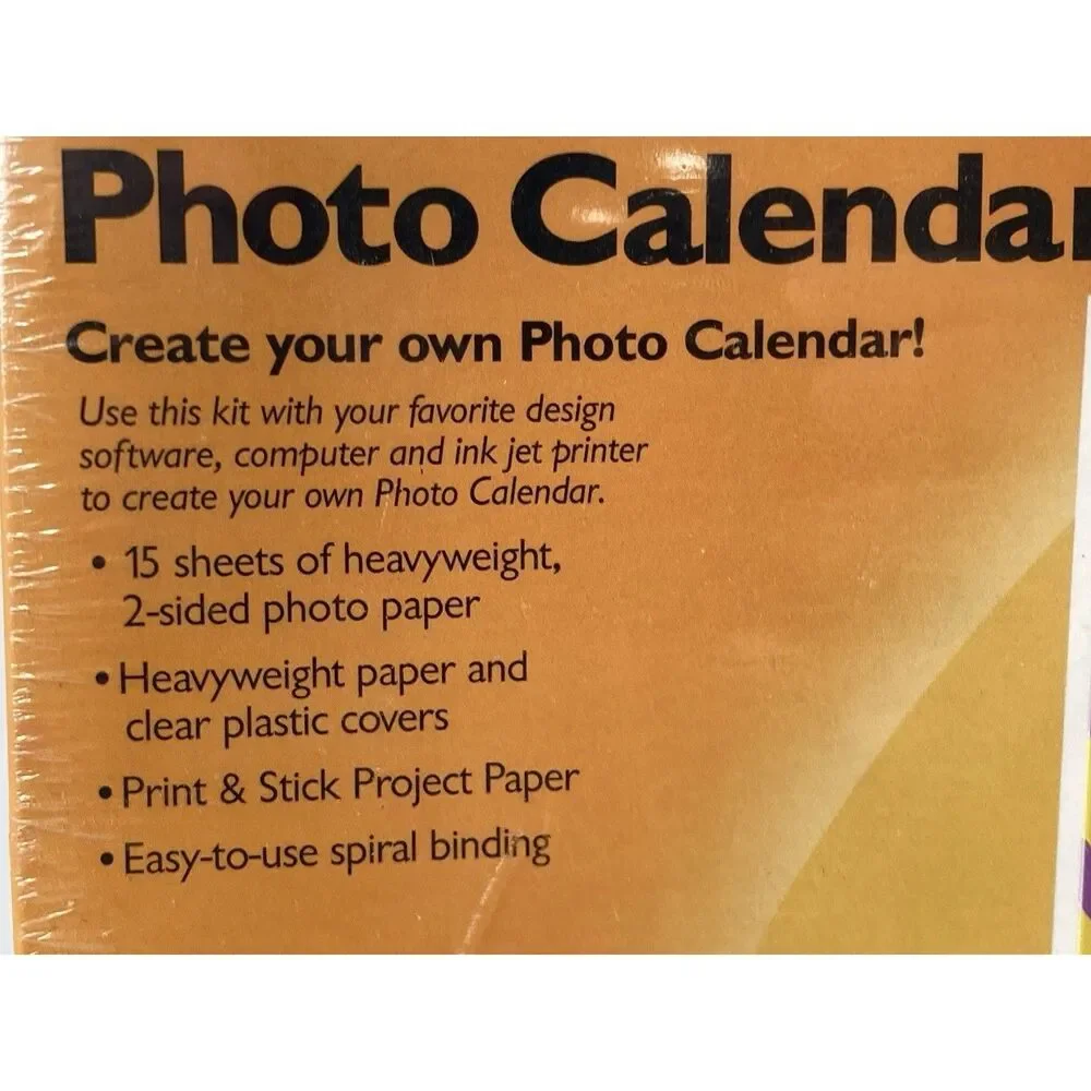 Invent It! Photo Calendar Kit - 15 Double Sided Sheets - New!